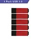 Centon USB 3.0 Datastick Pro2 (Ruby Red), 64GB, 5 Pack