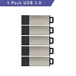 Centon USB 3.0 Datastick Pro (Silver Metallic), 16GB, 5 Pack