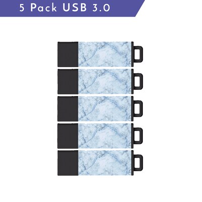 Centon USB 3.0 Datastick Pro2 (Marble-Frozen), 64GB, 5 Pack