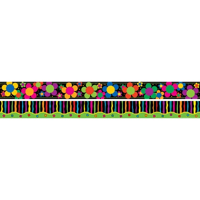 Barker Creek & Lasting Lessons Borders, Neon Flower