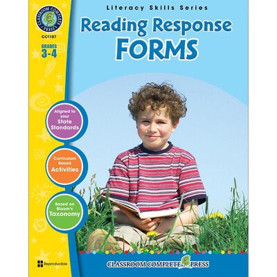 Classroom Complete Press Reading Response Forms Book, Grade 3 - 4