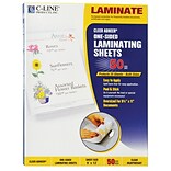 C-Line Cleer Adheer Self-Adhesive Pouches, Letter, 50/Pack (65001)