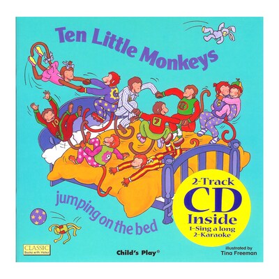 Childs Play® Ten Little Monkeys Book with CD (PY9781904550679)