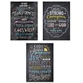 Creative Teaching Press Bible Verses in Chalk Rejoice Inspire U Poster 3-Pack  (CTP2274)