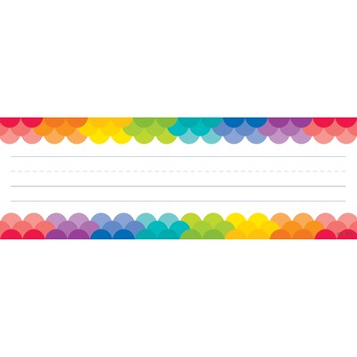 Creative Teaching Press, Rainbow Scallops Name Plates 1 Line, Bundle of 6, 36/pk total of 216 (CTP4401)