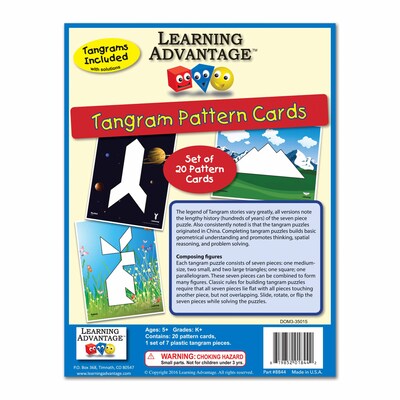 Learning Advantage Tangrams and Pattern Cards, 27/set (CTU8844)