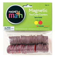 Dowling Magnets Magnetic Two-Color Counters, Ages 3-14 (DO-732190)