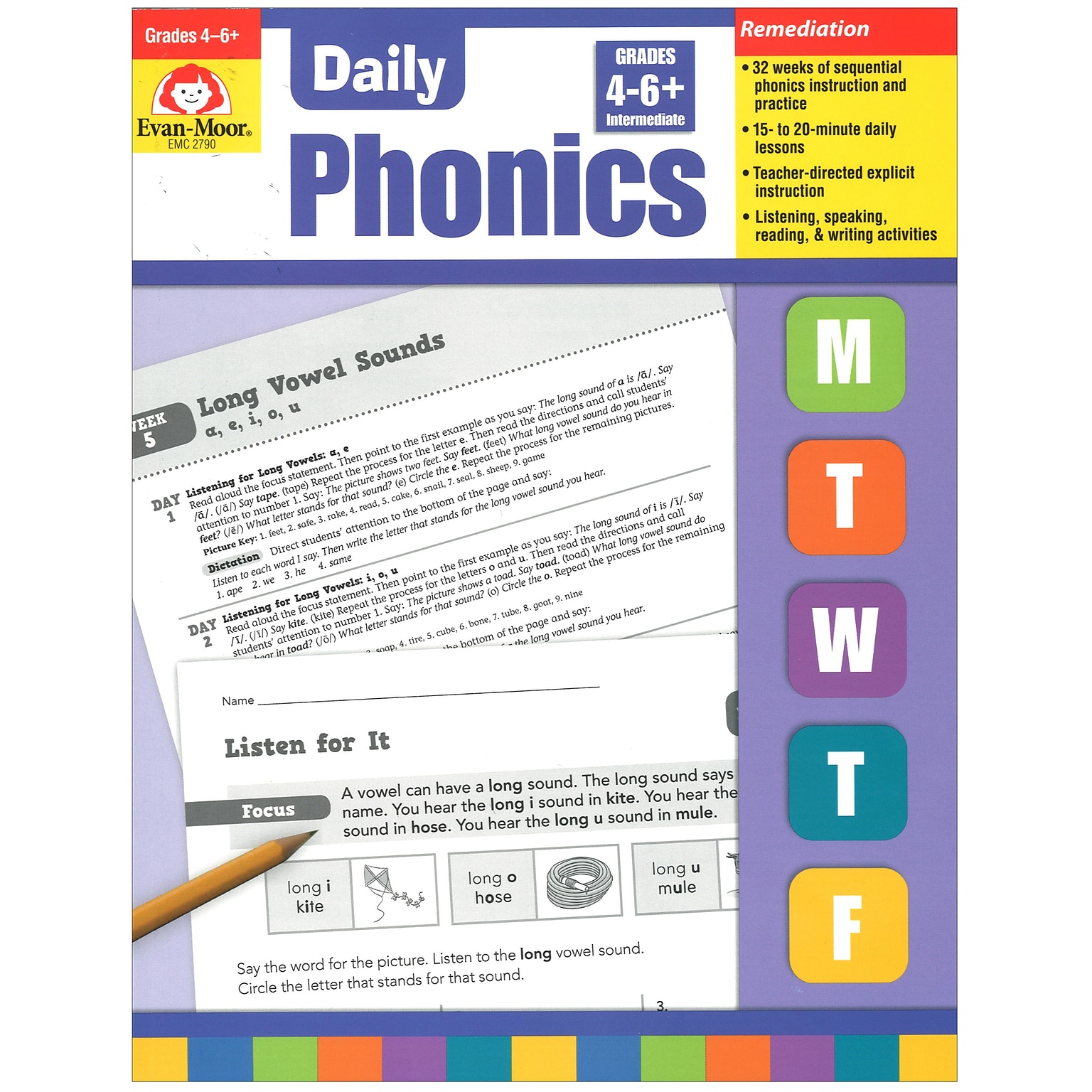 Daily Phonics Book Grade 4-6+, Paperback (EMC2790)