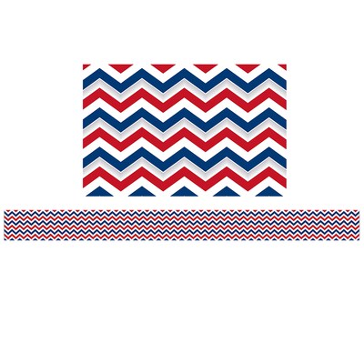 Edupress Patriotic Chevron Spotlight Border (39 x 3)