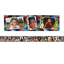 Edupress Multicultural Kids Postcards Photo Border, 39 x 3 (EP-3290)