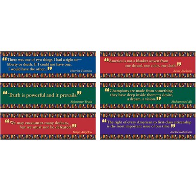 Edupress™ Mini Bulletin Board Sets, Black American Quotes