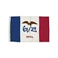 Flagzone Iowa Flag with Heading and Grommets, 3' x 5', Each