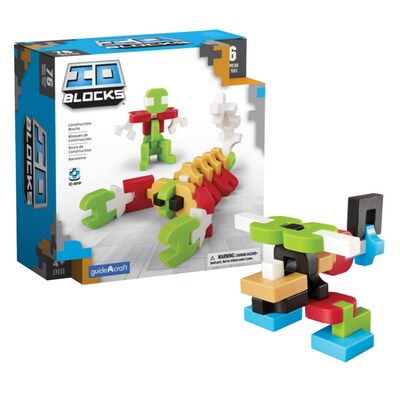 Guidecraft IO Blocks 76 Piece Set, Assorted Colors (GD-9600)
