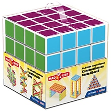 GeoMagWorld Magicube Multicolored Building Set, 64 pieces (GMW129)