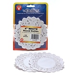 Hygloss Round Paper Lace Doilies, White, 100/Pack (HYG10041)