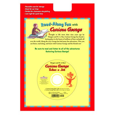 Houghton Mifflin® Harcourt Curious George Takes Job Carry Along Book & CD Set H. A. Rey, Grades P-K