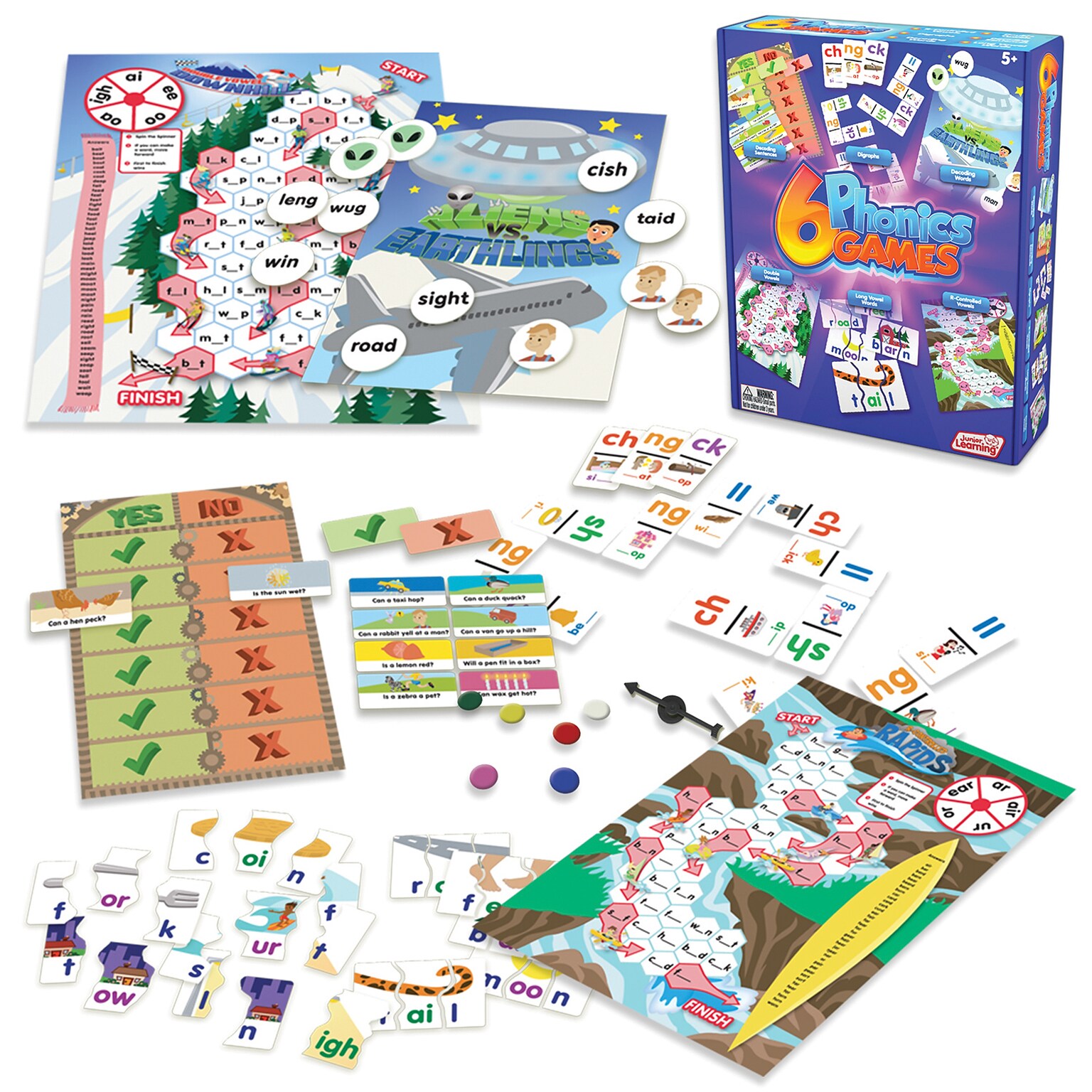 Junior Learning 6 Phonics Games (JRL401)