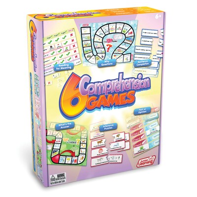 Junior Learning 6 Comprehension Games, multicolor (JRL406)