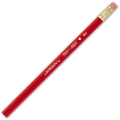 Moon Products Try Rex® Jumbo Pencil With Eraser, Dozen (JRMB21T)