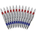 Moon Products Red/Blue Swirl Ink Pen, 12/Pack (JRMP80)