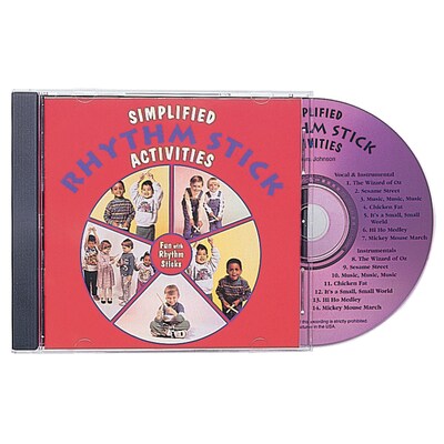 Kimbo Dance & Fitness CDs, Simplified Rhythm Stick Activities