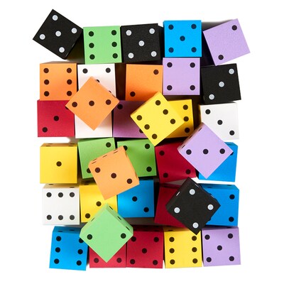 Koplow Asst 2in Foam Spot Dice Bag of 36 (KOP18930)
