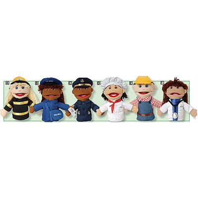 Marvel Education Multi Ethnic Career Puppet, 9, 6/Set