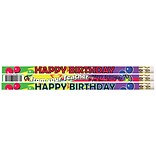 Musgrave Happy Birthday From Your Teacher Motivational/Fun Pencils, Pack of 144 (MUS2267G)