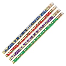 Musgrave® Student Of The Month Pencil, Assorted Colors, Pack of 144 (MUS2284G)