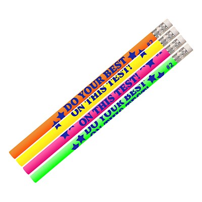 Musgrave Do Your Best On The Test Motivational Pencils, Pack of 12 (MUS2495D)