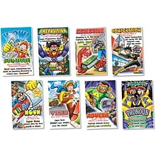 North Star Teacher Resources Parts of Speech Bulletin Board Set, Superheroes