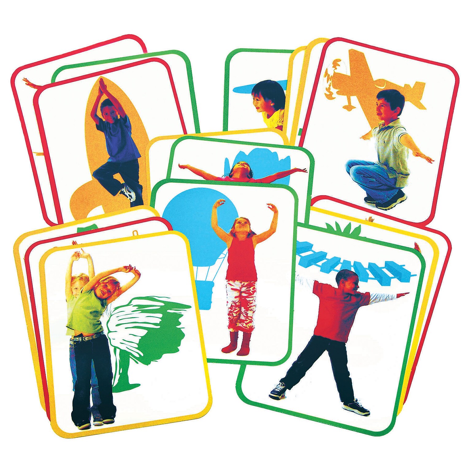 Roylco Body Poetry Yoga Cards, 16 Cards/Set (R-62011)