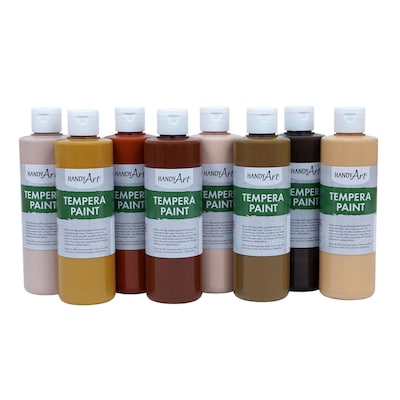 Handy Art Tempera Paint 8oz 8 Set Multicultural