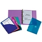 C-Line 1" 3-Ring Mini Binder with Organizers, Assorted Colors (CLI30100)