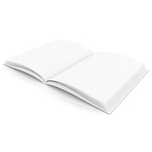 Flipside Plain White Blank Book 8W x 6H Hardcover 28 Pages 14 Sheets, Bundle of 12 books, 336 pages