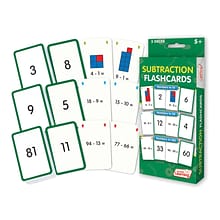 Subtraction Flash Cards for ages 5+, 1 pack of 162 cards (JRL205)