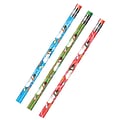 J.R. Moon Pencil Holiday Snowmen Wooden Pencil, 2mm, #2 Medium Lead, Dozen (JRM52071B)