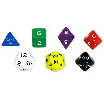 Koplow Games Jumbo Math Polyhedral Dice, Ages 9-18 (KOP10827)