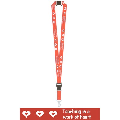 Teacher Lanyards, Teaching is a work of heart