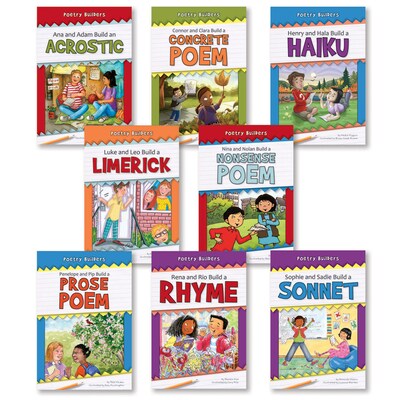 Norwood House Press Poetry Builder Set of 8 Resource Book, Grade K - 5, 8/Set