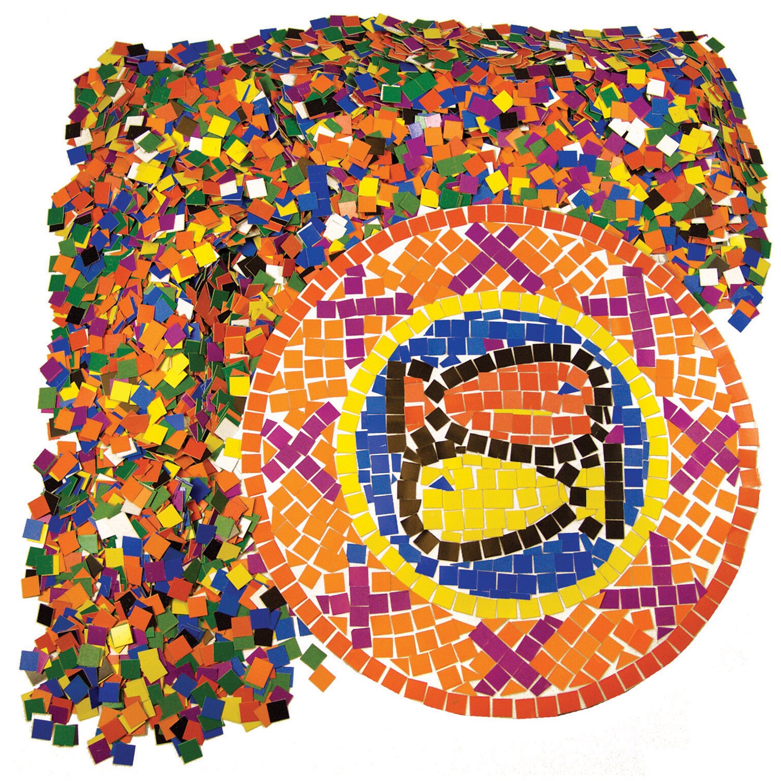 Roylco Double Color Mosaic Squares, 10,000 per pack (R-15630)