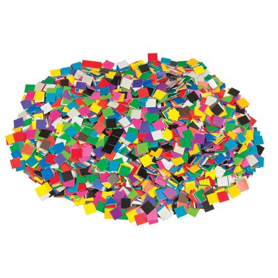 Roylco Double Color Mosaic Squares, 10,000 per pack (R-15630)