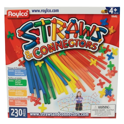 Straws & Connectors® Multicolor, 10.25 x 10, 230 pieces