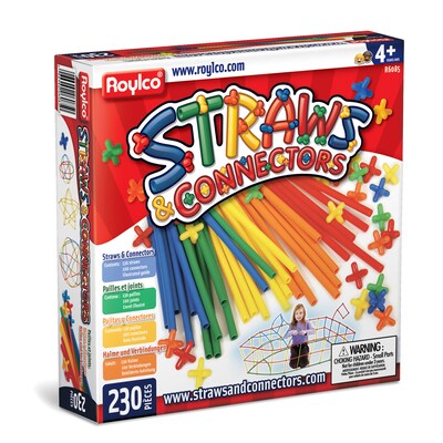 Straws & Connectors® Multicolor, 10.25 x 10, 230 pieces