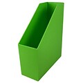 Romanoff Plastic Magazine File, Lime Green, 3 pack (ROM77715)