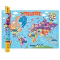 Round World Products, World Map for Kids, 24 x 36 (RWPKM01)