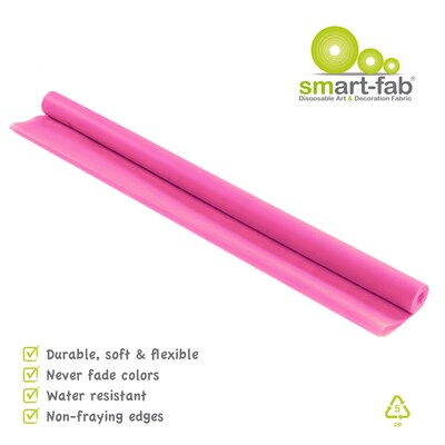 Smart Fab Disposable Art & Decoration Fabric, Dark Pink, 48" x 40' Roll (SMF1U384804064)