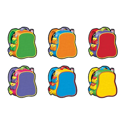 TREND T-10950 5.5 DieCut Bright Backpacks Classic Accents, Multicolor