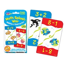 Math Splash War Addition & Subtraction Challenge Cards for Grades 1-3, P56 Pack (T-24022)