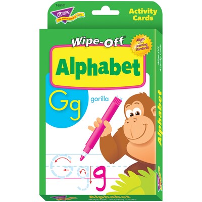 Trend Enterprises® Wipe-Off® Activity Card Set, Alphabet